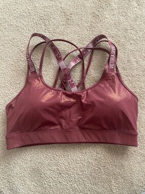 Victoria sports bra bronze shimmery large